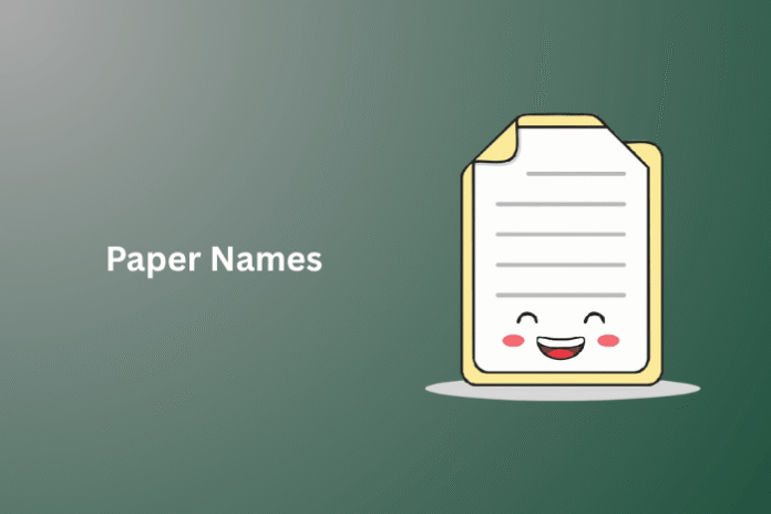 Paper Names